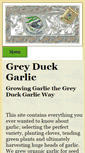 Mobile Screenshot of greyduckgarlic.com